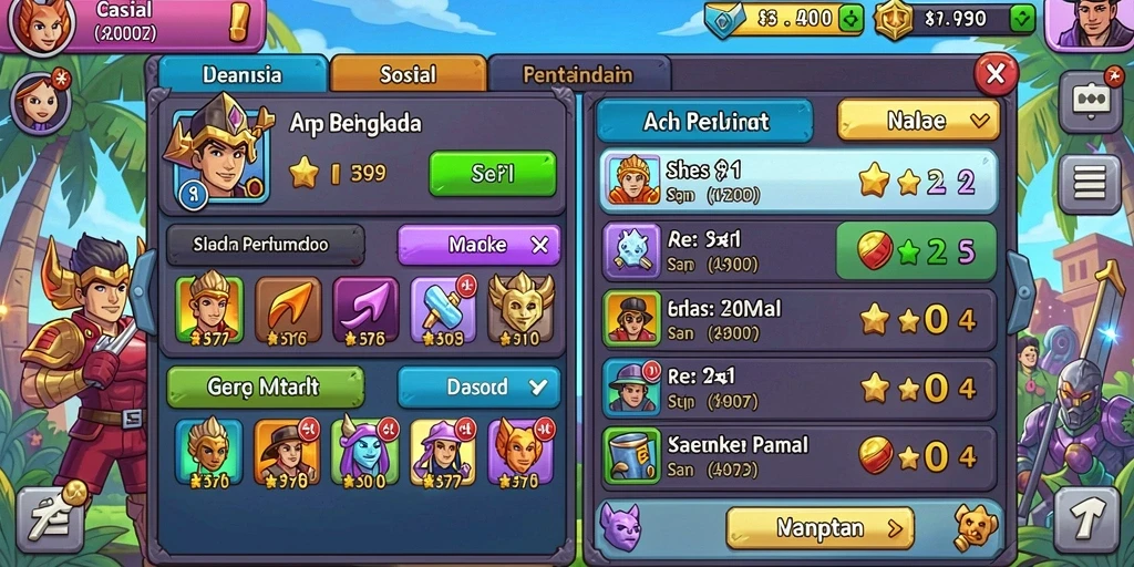 Mode multiplayer yang memungkinkan kompetisi dengan teman.