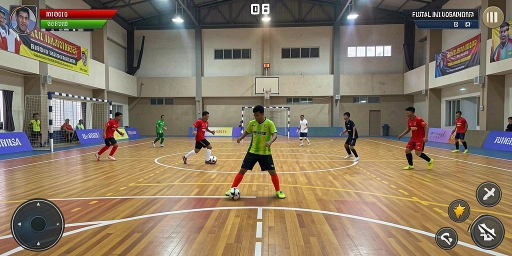 Tampilan level menantang yang penuh dengan teka-teki.