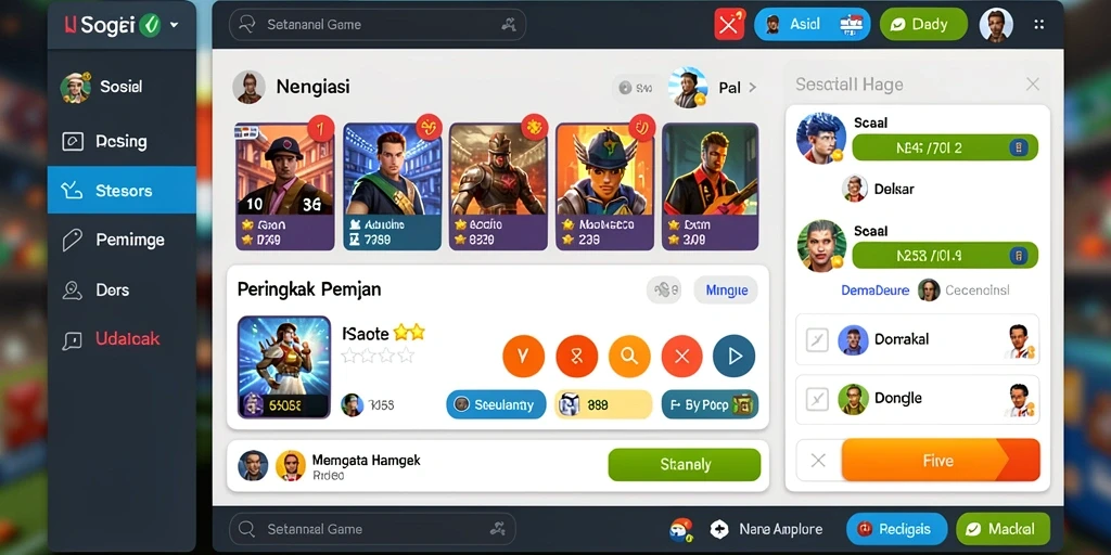 Papan peringkat yang memacu semangat kompetisi.