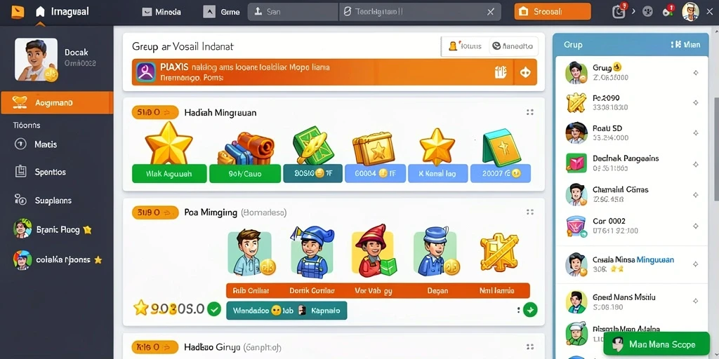 Fitur interaksi dengan pengguna lainnya yang seru.