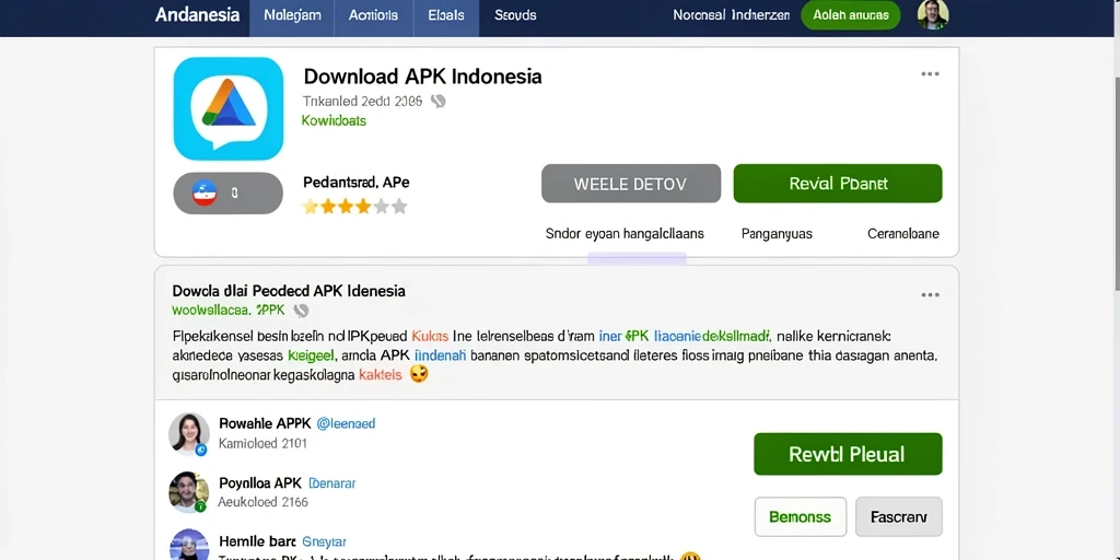 Menu interaksi sosial yang mudah digunakan.